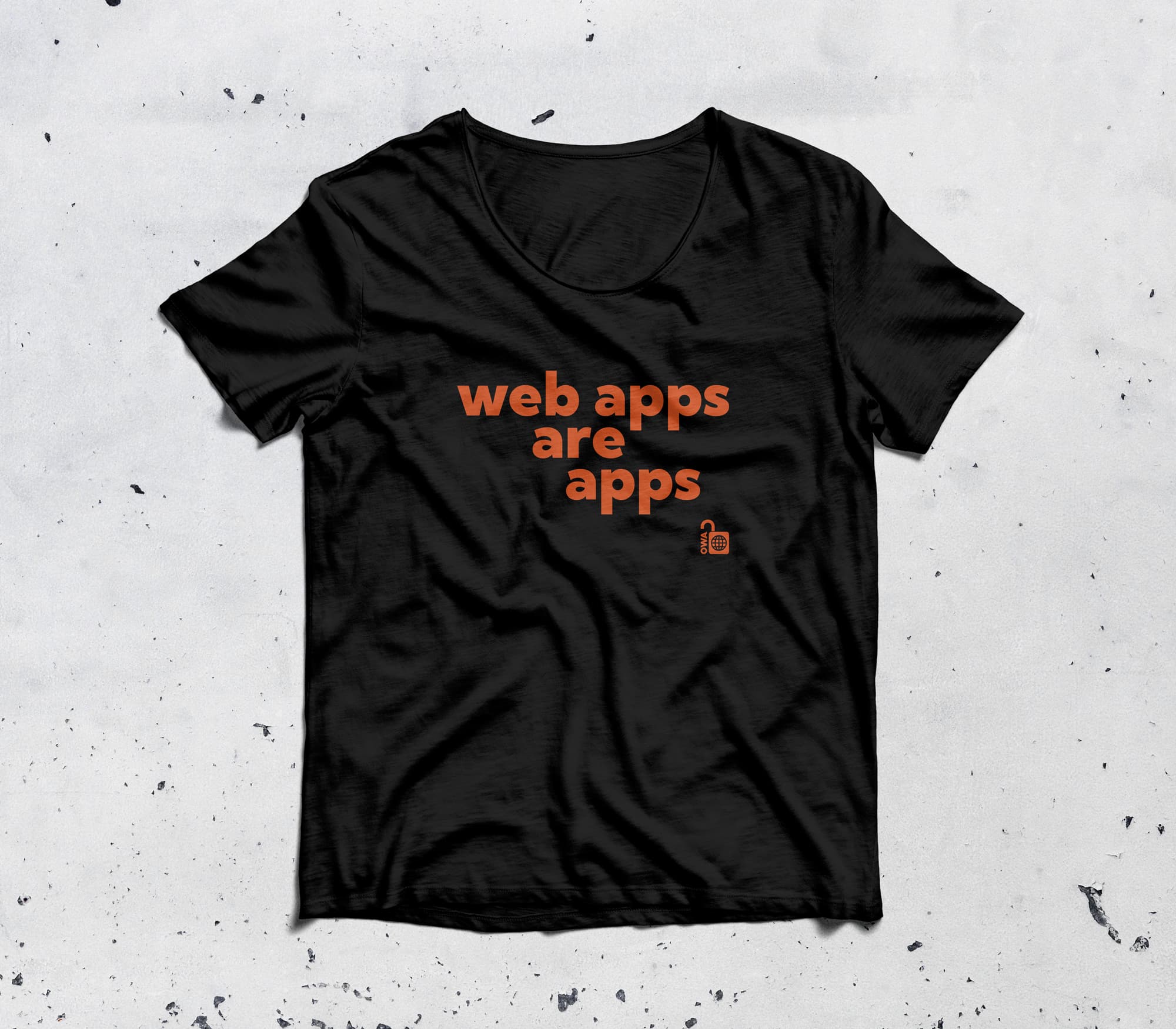 Download Web Apps are Apps t-shirt image